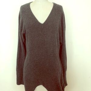 Central Park West 100% Cashmere Charcoal Sweater